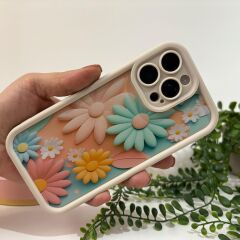 Bahar Çiçekleri Desenli Silikon iphone Kılıf - iphone 13 Pro Max