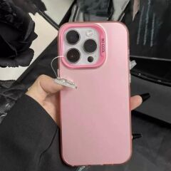 Tarzınıza Uyum Sağlayan Zarif Pembe Silikon Iphone 15 Pro Max Kılıf